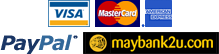 Bayaran melalui Kad Kredit/Debit, PayPal & Maybank Bayaran melalui Kad Kredit/Debit, PayPal & Maybank